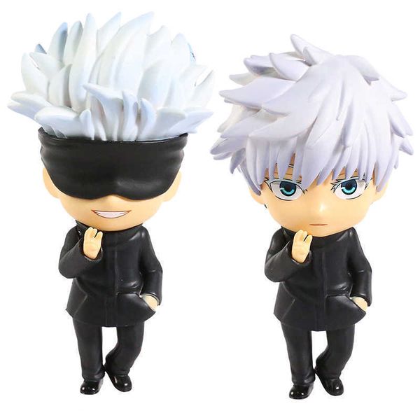 

huiya01 jujutsu kaisen gojo satoru pvc figure cute doll cartoon model toy q0722