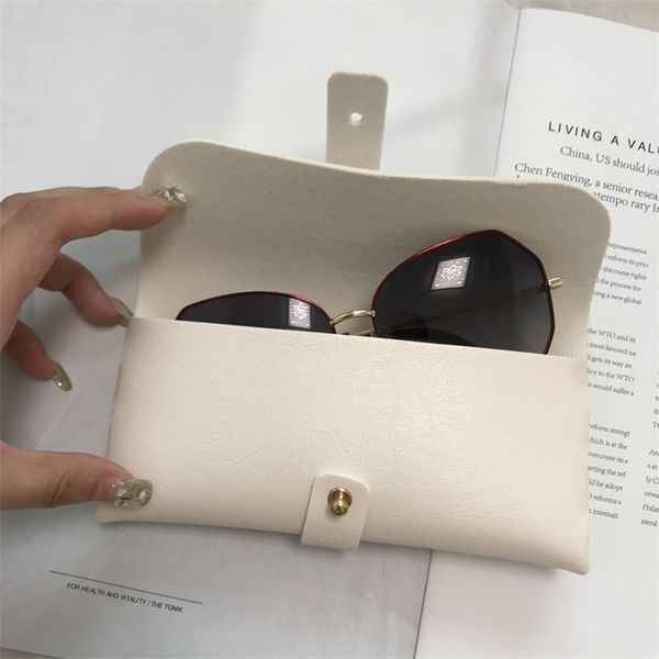 

case women leather soft glasses fashion portable bag accessories sunglasses box 220726