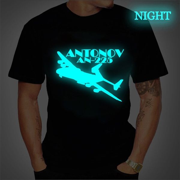 

mens luxury brand tshirt pilot flying airplane print luminous tshirt male casual short sleeve street fashion loose hiphop 220608, White;black