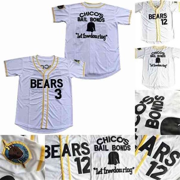 

xflsp bad news bears #12 tanner boyle 3 kelly leak movie 1976 chico's bail bonds baseball jerseys vintage rare, Black