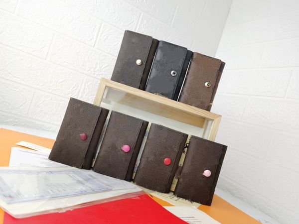 

handbag women luxurys designers bags 2021 wholesale lady long short wallet multicolor coin purse card holder original classic zipper, Red;black