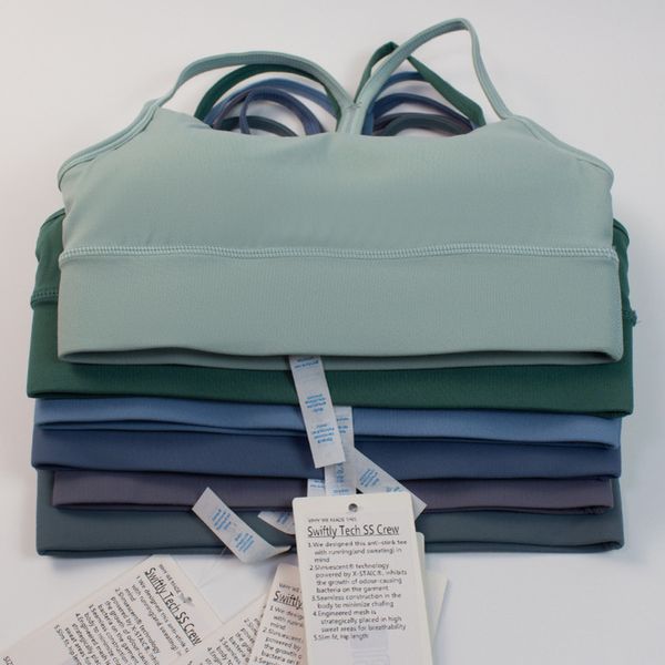 

lulu classic fashion womens bras breathable sports underwear jogging padded gym women bra suspenders vest female running lingerie jqsq, Red;black