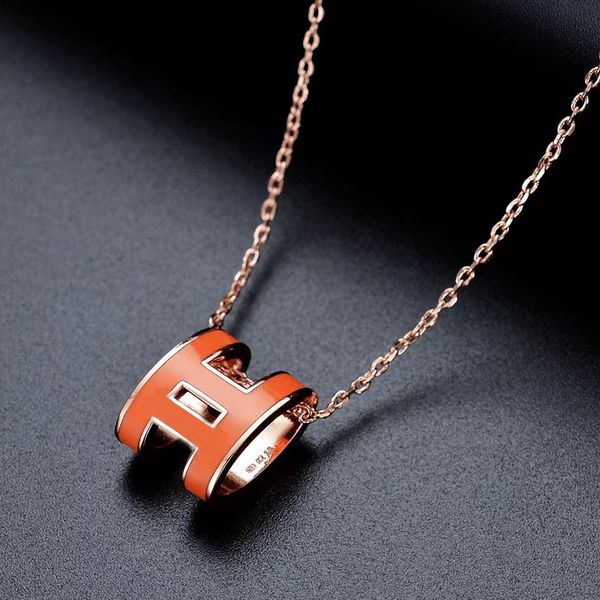 

2022 new letter diamond necklace designer choker s925silver 18k gold plated women pendant necklaces for women men wedding party jewelry gift, Silver