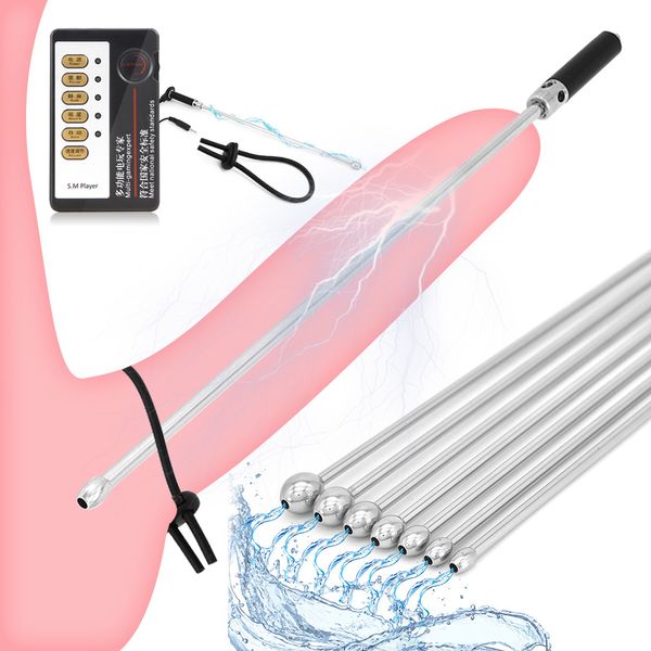SM maschio shock sexy sexy plug del catetere uretrale suoni di dilatatore stimolazione elettrica eye stick giocattolo