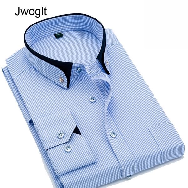 

men striped plaid shirts casual long sleeved men shirt social button down casual camisa masculina dress shirts 5xl 210412, White;black
