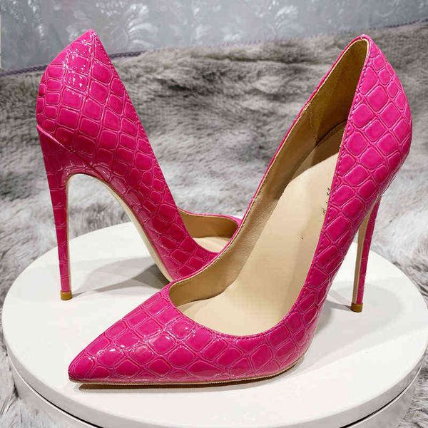 

noenname nulrose pink high heelswomen's odile effect party dress shoes pointed no shoelaces 8  12 cm45 yards t220730, Black