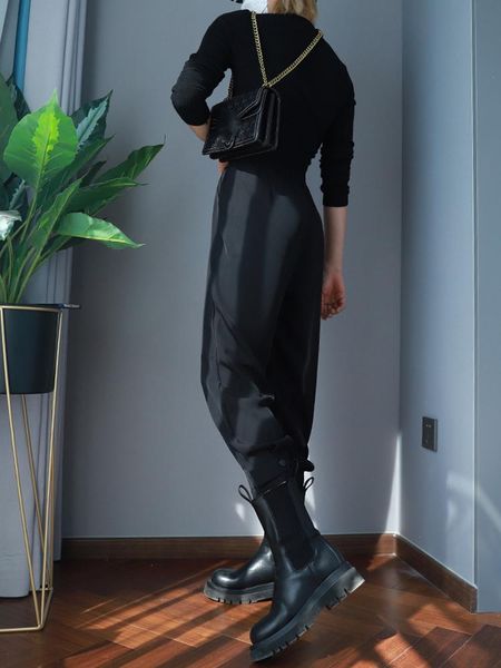 

women's pants & capris women's summer cropped white classic suit office casual harem ankle-length women chic loose high waisted tr, Black;white