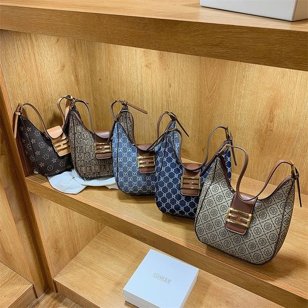 

40% off 2022 trendy s new old flower underarm fashion simple large capacity shoulder trend handbag