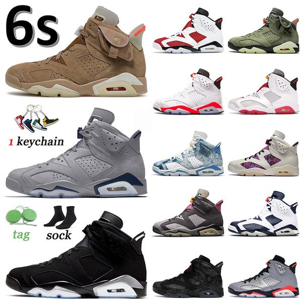

2022 fashion 6s british khaki basketball shoes jumpman 6 mens og sneakers metallic silver georgetown carmine cactus jack hare sports women