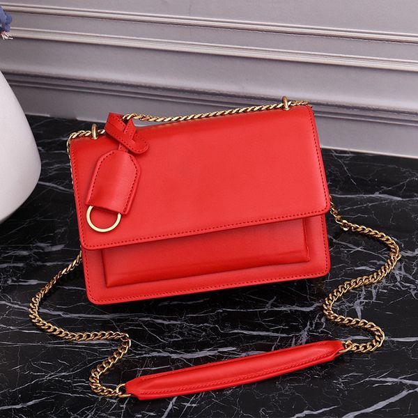 

haute couture leather designer bags hardware chains new fashion exquisite workmanship one shoulder crossbody women's bags