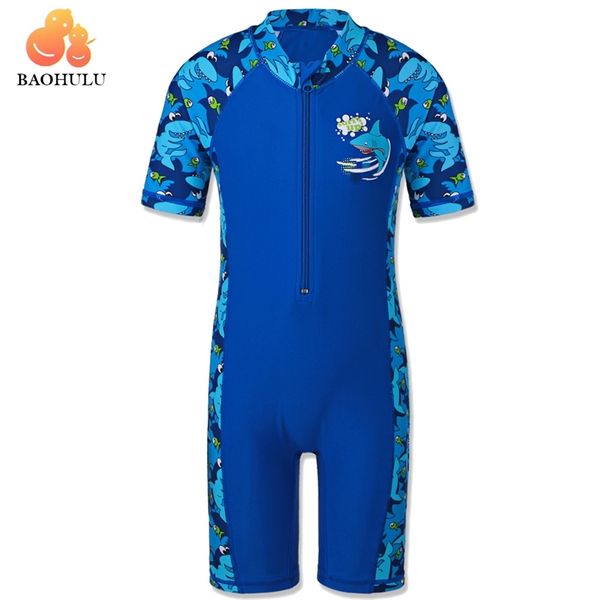 Baohulu Shark Character Kids Swimwear (UPF50 ) Terno infantil de menino de maiô para meninos para meninos de nadar para meninos 3-10 anos 220426