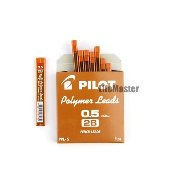 LifeMaster PILOT Polymer Mine 10 Tubeslot Druckbleistiftminen 0,3 mm 0,5 mm 0,7 mm 60 mm 2BHB PPL357 Y200709