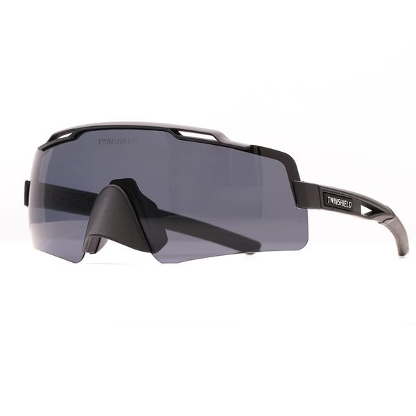 TWINSHIELD zwei Nasenpads Outdoor-Brillen UV400 Radfahren Sonnenbrille Sport Fahrradbrille MTB Mountainbike Angeln Wandern Reiten Brillen für Männer Frauen