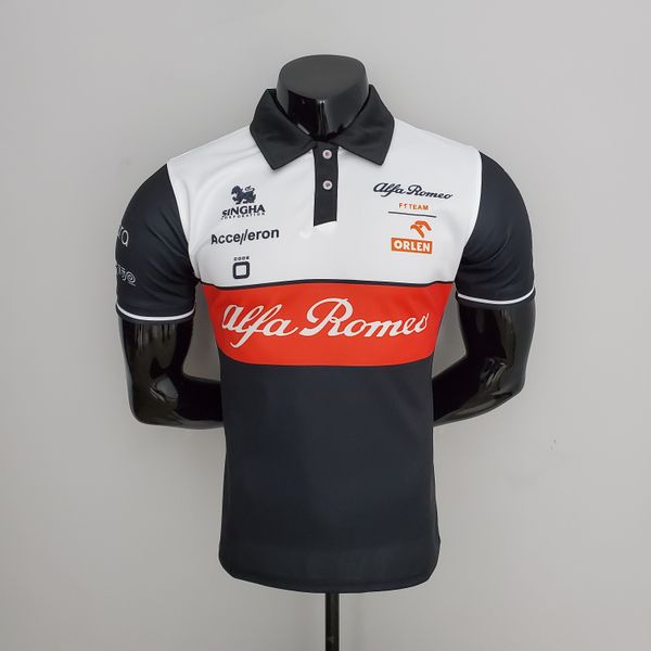 

formula one racing alfa romeo f1 orlen 2022 team t-shirt alfa romeo f1 team orlen 2022 team polo, Black