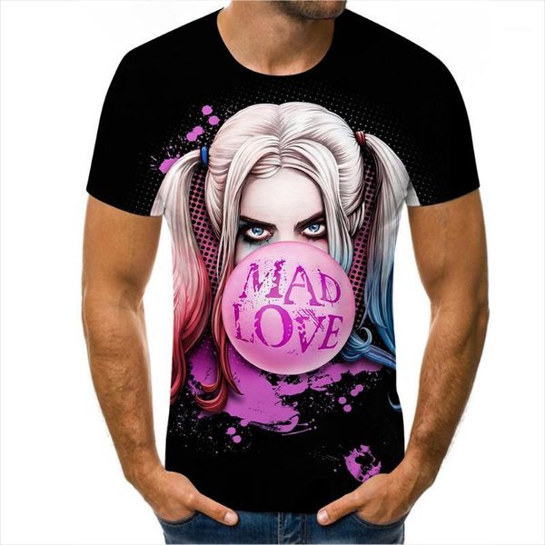 T-shirt da uomo 2022 Estate-Vendita Personaggio del film 3D Modello T-shirt Moda casual Harajuku Maschio e femmina Anime Stampa Shoping