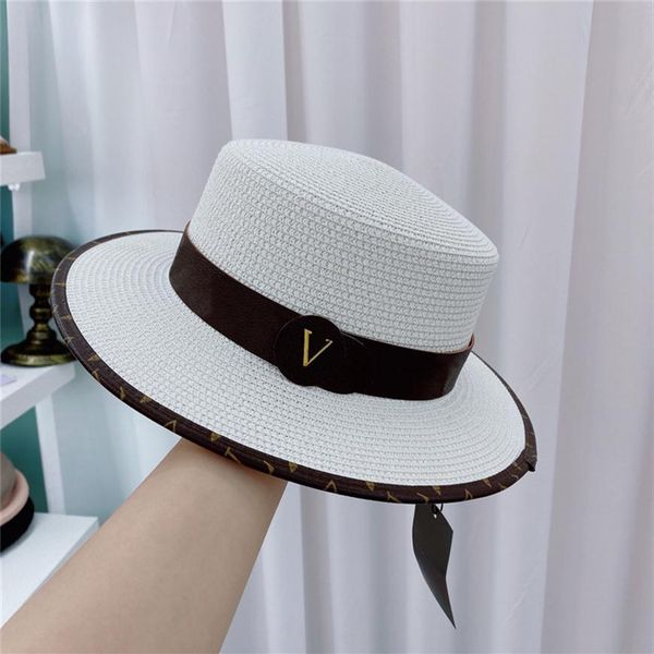 

fashion bucekt hat cap flat designer straw hat brand classic print and letters summer womens mens fitted baseball caps260m, Blue;gray