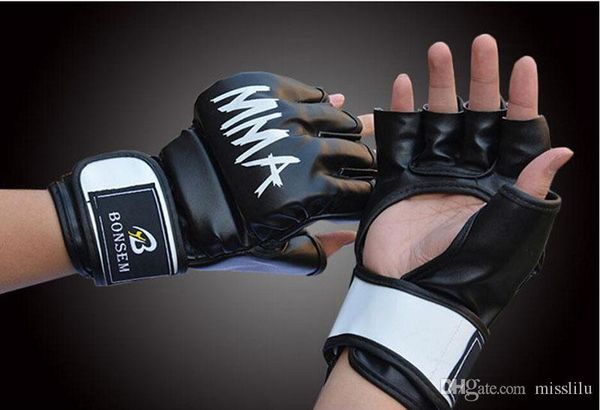 

fashion design boxing gloves half fighting competition training gloves