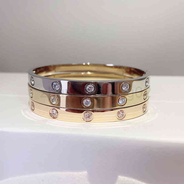 

designer bracelet woman mens sky star love bracelet female diamond titanium steel lovers fashion rose gold temperament bracelet girlfriends, Black