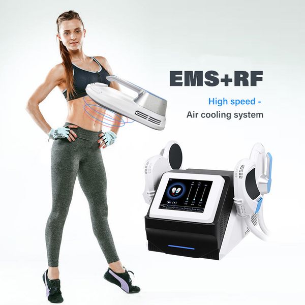 

upgraded hiemt slim salon equipment 4 handles rf emslim machine for body shaping muscle building fat reduction pelvic lifting electric muscl