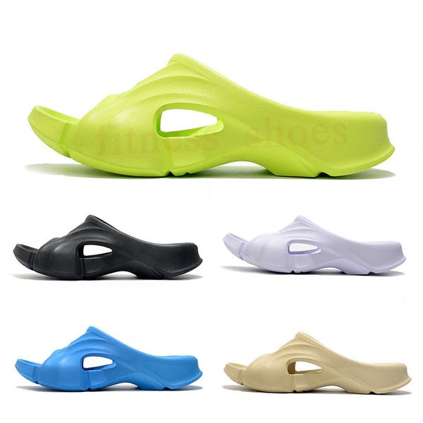 

men women sandals designer slippers summer beach sneakers sandal shoe resin neon grass green candy color beige light puple tripl black slide
