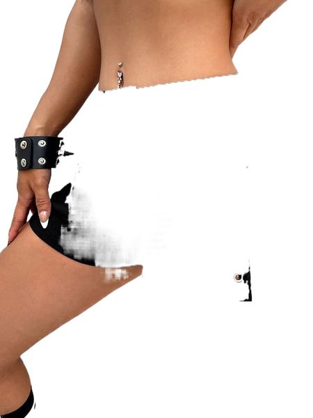 

grommet lace up shorts g7xd#, White;black