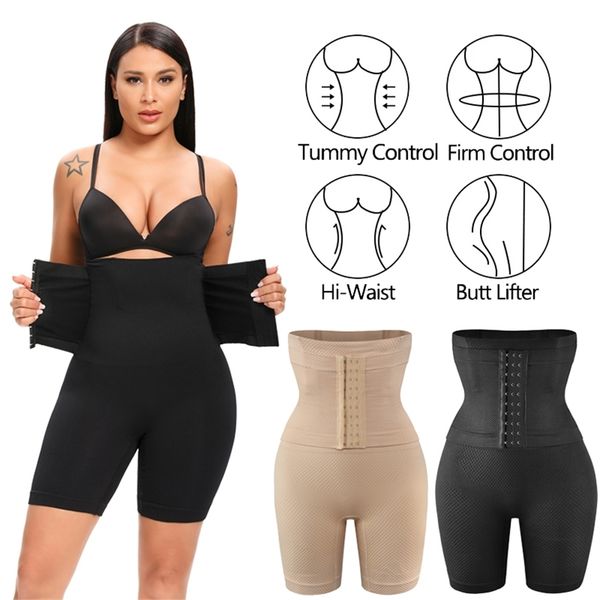 

sure you like women modeling strap tummy control body shapewear colombian girdle waist trainer shaper pants butt lifter panties 220513, Black;white