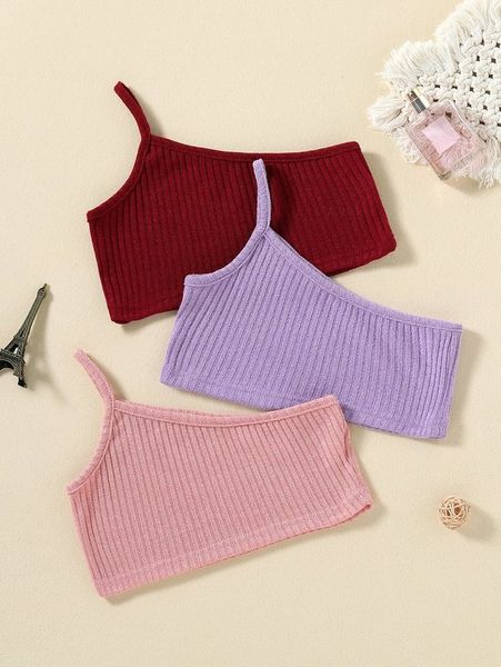 

toddler girls 3pcs one shoulder cami she, Blue