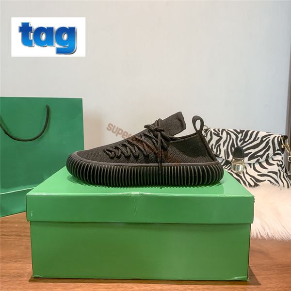 

knit ripple designer tech sneaker mens running shoes bottegas slip on black optic sugar white lace-up orange khaki men women sneakers traine