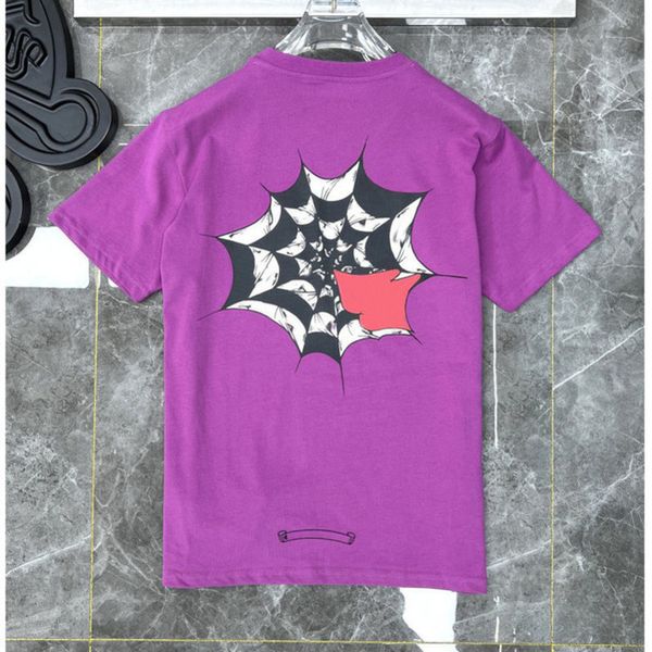 

luxury summer men's ch fashion brand t shirts designers tees correct horseshoe sanskrit cross polos boy graffiti t-shirts women short s, White;black