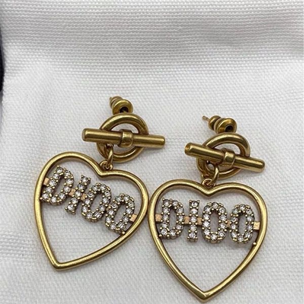 

70% off jewelry sales 2022 new classic brass oval wind diamond light luxury earrings, Golden