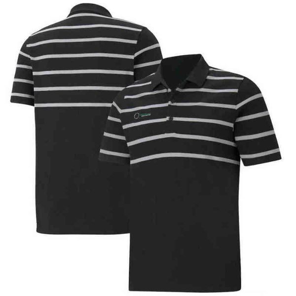 

polo de manga corta del equipo f1 camiseta deportiva con solapa traje de carreras el mismo estilo es personalizado extreme sports summer pol, White;black