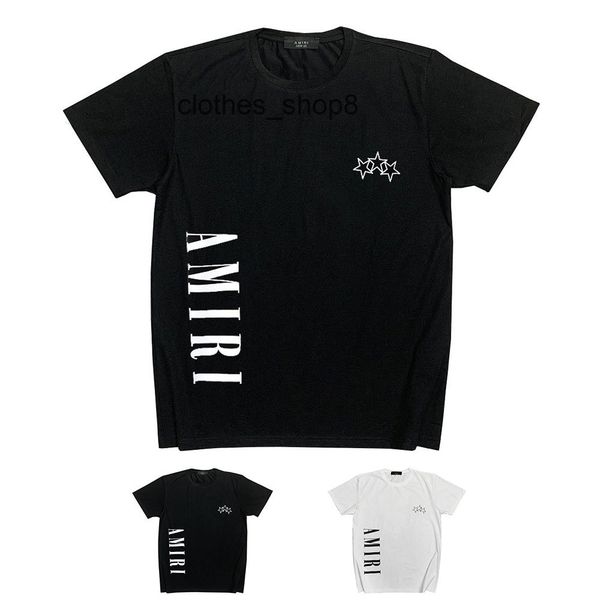 

designer meen sweatshirts a miryy-fluid t shirts street fashion new us short sleeve hair five pointed star letter printing casual hip hop, White;black