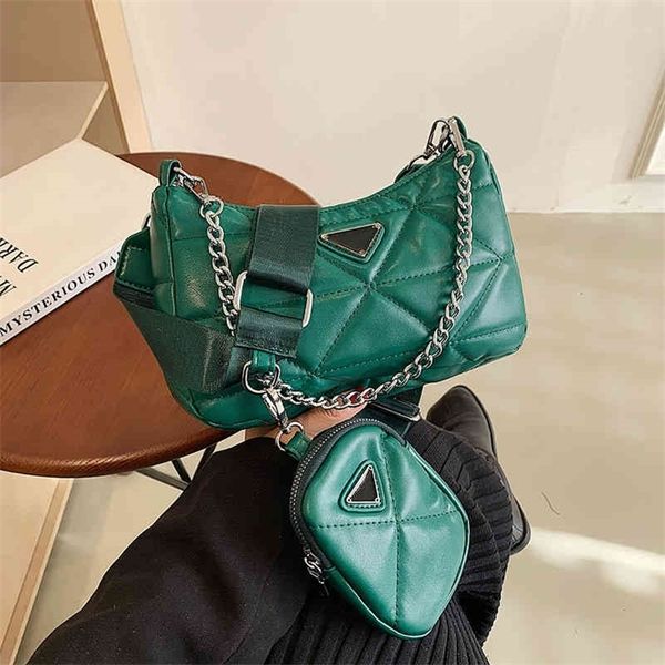 

68% off 60% off new three in one rhombic lattice single shoulder new chain korean version net red messenger underarm bag9wkq
