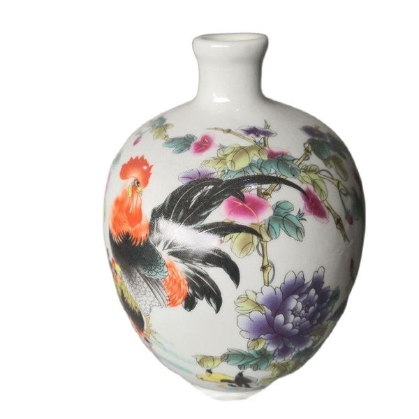 

chinese old porcelain coloured drawing or pattern porcelain vase, Silver