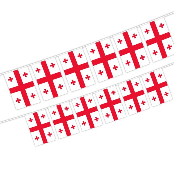 

georgia string flag 20 flag world country national hanging mini banner for party decoration