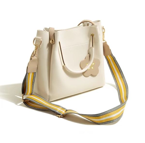 

shopping bag trend large capacity bucket bag leather tote designer woman versatile one shoulder fashion kid hand