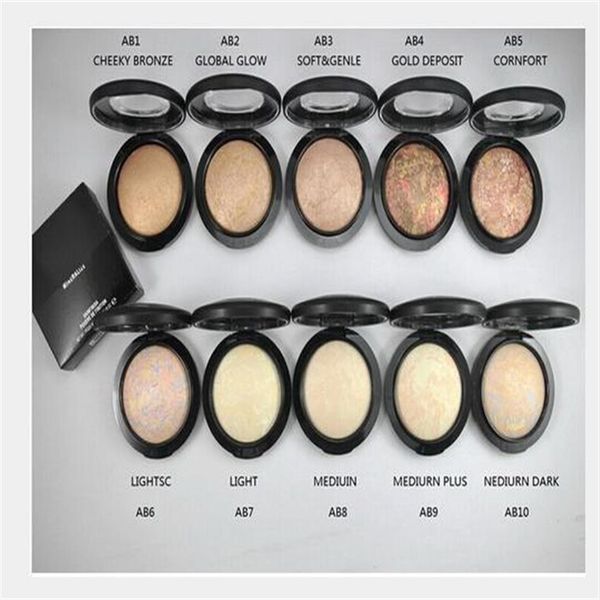 

2018 new makeup mineralize skinfinish poudre de finition 10g 10 different color10pcs lot240t