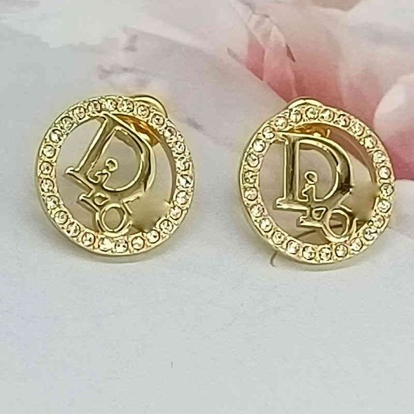 

temperament exquisite new gold diamond inlaid women's earrings2022 luxury brand fashion design versatile necklace, Silver