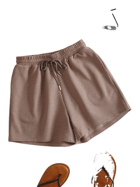 

drawstring waist track shorts u7by#, White;black