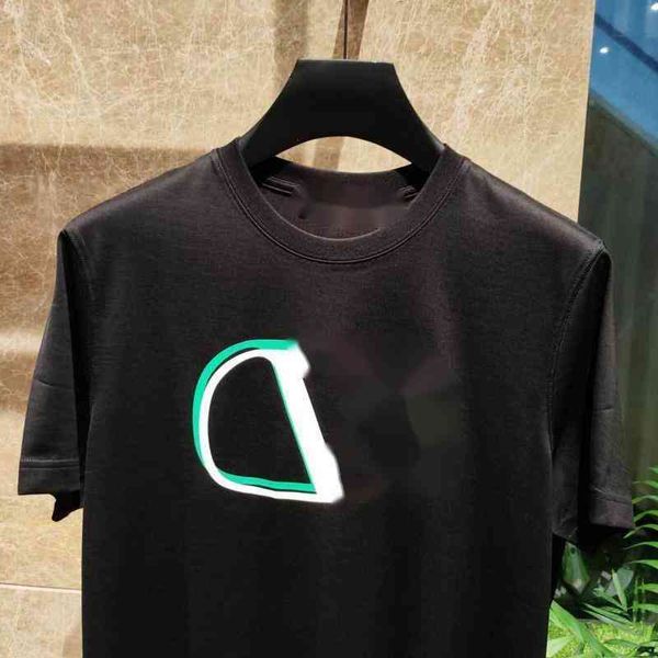 

selling designer t shirt vt short sleeve t-shirt fashion cotton round neck sweatshirt big v letter print men's and women's bg6, White;black