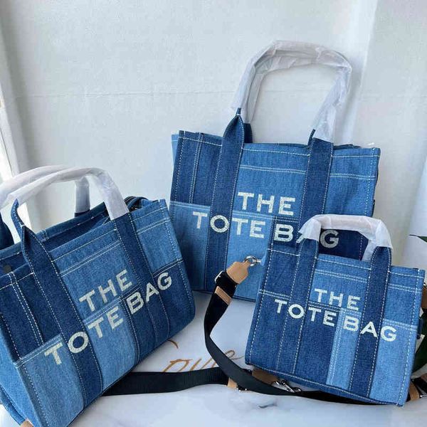 

marc the tote bag designer handbags women fashion classic all-match shoulder bag denim handbag evening bags