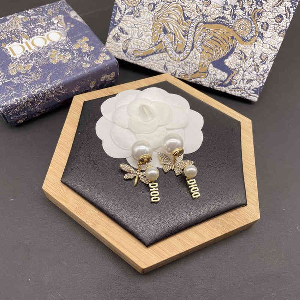 

jewel new star pearl earrings red letter love pearl earrings female, Golden