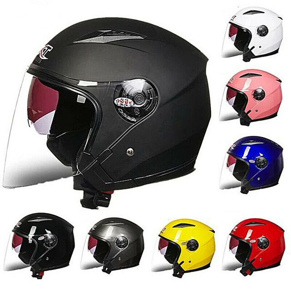 

motorcycle open half face helmet motobike 3/4 scooter bike bicycle helmets