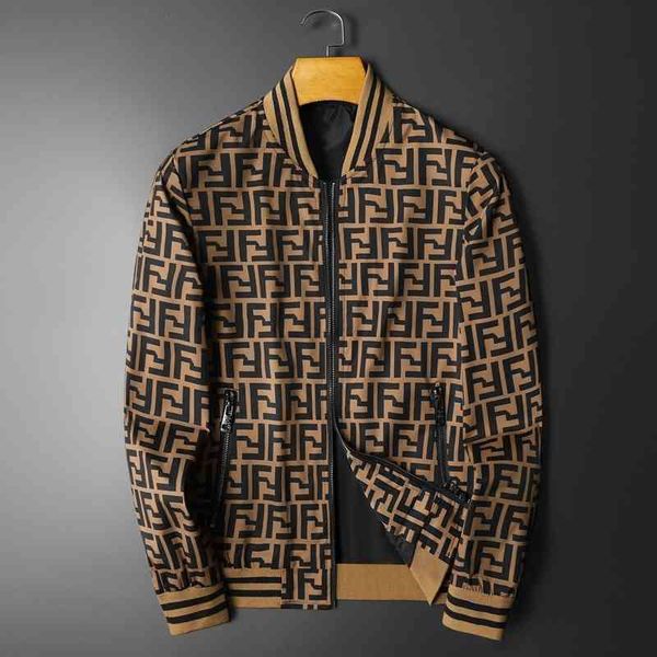 

2022 new et thin men's coat korean slim fit fashion casual, Black;brown
