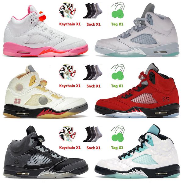 

fashion 2022 mens basketball jumpman shoes 5 5s v pinksicle easter shattered backboard sail what the raging bull bluebird trainers sneakers
