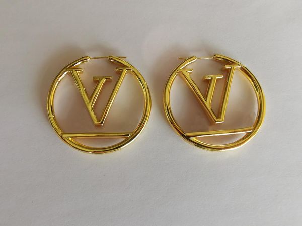

new fashion hoop earrings womens diameter big circle simple earring for woman high quality, Golden;silver