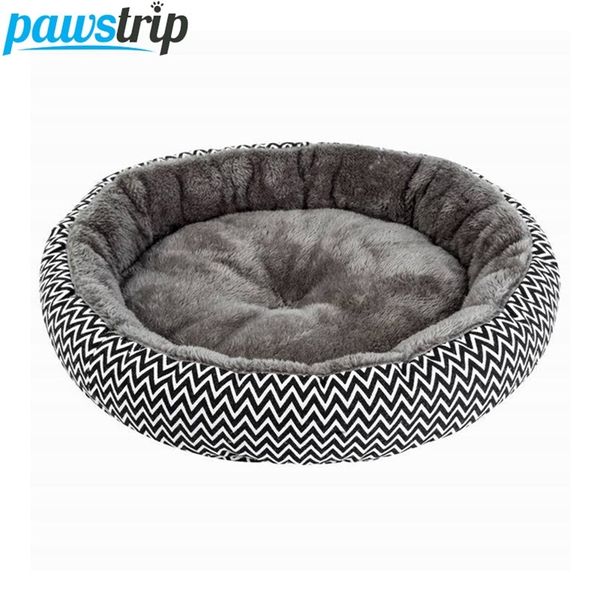PawStrip мягкая плюшевая зимняя круглая теплый щенк подушка чихуахуа плюшевая петля для собак для собак кошка 210224