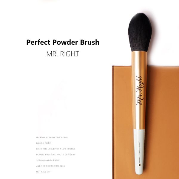 

MR.RIGHT Perfect Powder Makeup Brush - Soft Bristle Tapered Blush Highlight Cosmetics Brush Tool, Mr.right perfect powder brush