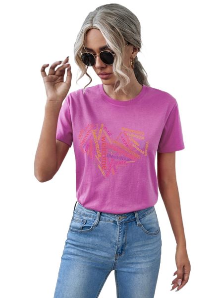 

letter graphic round neck tee e5ep#, White