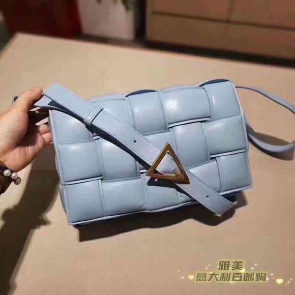 

venetas bottegas authentic baodiejia women's bag woven single shoulder diagonal span flip leather small square 18qd